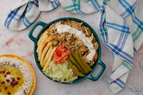 صحن شاورما دجاج صغير