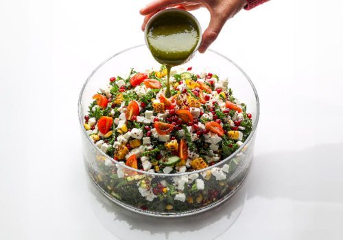 Family Size Grilled Corn & Kale Salad