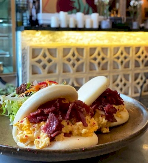 Egg And Bacon Bao