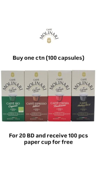 ONE CTN NESPRESSO CAPSULES
