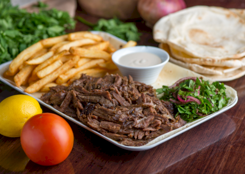 Shawarma Plate  Meat