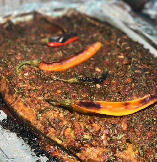 سمك سيباس مشوي