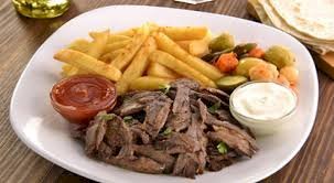 صحن شوارما لحم