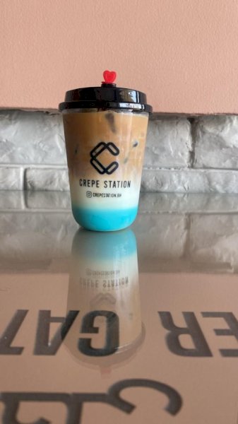 Iced Bule Spanish Latte