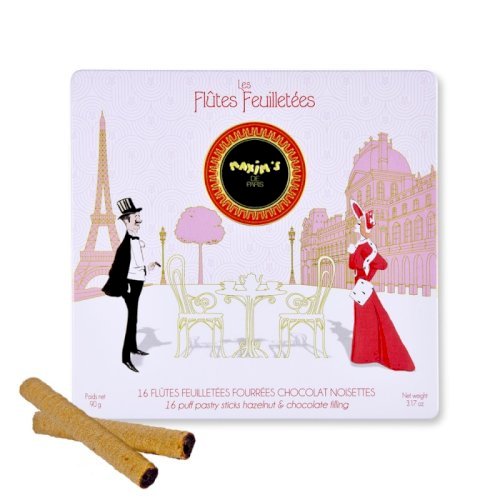 Maxim's - Hazelnut Chocolate Cigarette Biscuits Tin Gift Box