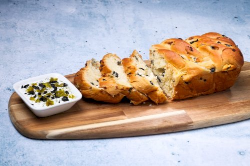 Feta cheese with olives Babka