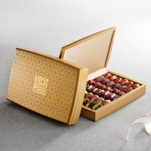 Gold Wood Rectangle Med Ramadan Kareem