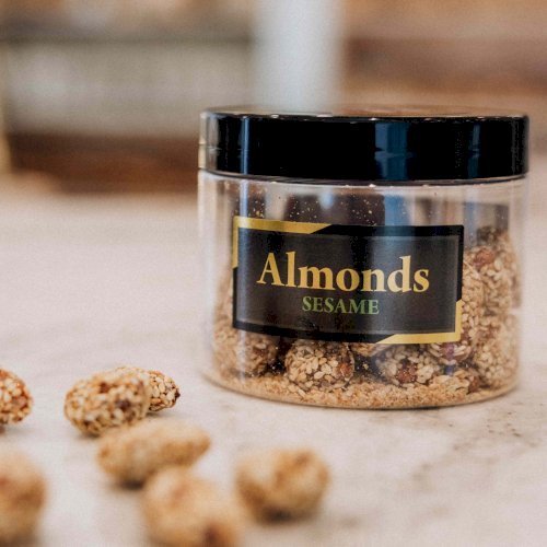 Caramelized Almonds Sesame Jar 160 grams