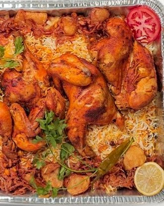 عرض صينية دجاج مع الرز